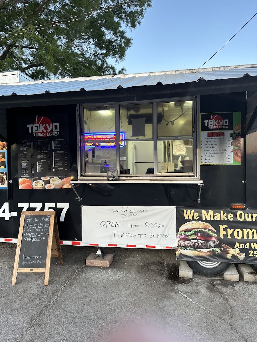 Tokyo Hibachi, Sushi And Burgers Food Truck